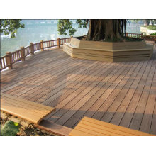 Hollow WPC Outdoor Flooring , Waterproof Plastic Floor